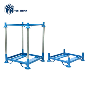 מדפי אחסון מסוג TER M6-1.0T לשקים גדולים, פלדה רכה Q235, קיבולת 1000 ק\\\"ג, ניתנים לערום, מדפי אחסון כבדים למחסן, צבועים באבקה - Product Image 5