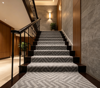Tapis rectangulaire long en laine antidérapant pour escaliers et couloirs, tapis tufté à la main, tapis en laine fait main, tapis en laine sur mesure