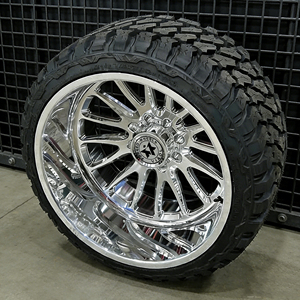 Cerchi Forgiati Viaol per Camion, Deep Dish, Cromati, Misure 8x170 6x5.5 8x180 6x139.7 8x6.5, Compatibili con Ford F250 F350, Misure 24x12 22x14 24x14 26x14 - Product Image 4