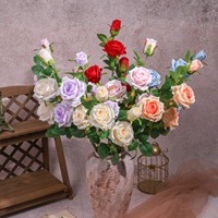 Fleur artificielle en soie Rose Pivoine faite à la main, décoration moderne pour la maison, salon, table à manger, table basse, lieu de mariage, livraison rapide