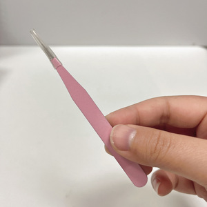 ダイヤモンドピンセットジュエリーピンセットシルバーステンレス制帯電防止磁気湾曲ピンセットツール - Product Image 1