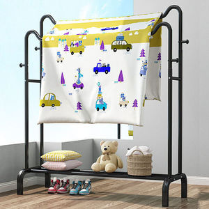 Bedroom <strong>Clothes</strong> Hanger Stand <strong>Clothes</strong> Stand Metal <strong>Black</strong> Painted <strong>Clothes</strong> <strong>Rail</strong> Stand - Product Image 3