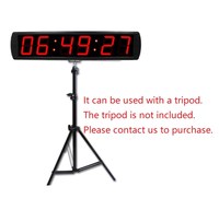 YIZHI GI6T-4R jam pabrik besar 4 inci 6 digit LED hitung mundur dinding dipasang Digital Timer jam Stopwatch untuk beberapa penggunaan