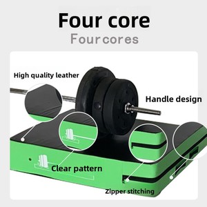<span class=keywords><strong>Tapis</strong></span> <span class=keywords><strong>de</strong></span> sol anti-choc pour haltères et musculation, insonorisant et anti-vibration, en cuir épaissi pour usage intérieur - Product Image 3