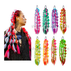 Shinein 24 pollici EZ intrecciare i capelli fatti a mano all'uncinetto Bubble <span class=keywords><strong>Hair</strong></span> trecce Ombre colore Pre stirato capelli intrecciati - Product Image 4