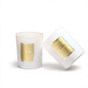 Ensemble de bougies parfumées en cire de soja écologiques de luxe avec logo personnalisé, marque privée, aromathérapie, pour mariage, Pâques, Noël, coffret cadeau - Product Image 3