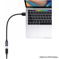 USB3.0 macho tipo C hembra 1M Cable TPE extensión DE DATOS DE PVC para cargador de cámara lector de tarjetas Hub para dispositivos informáticos conectados