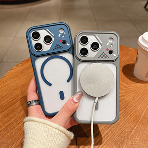 เคสโทรศัพท์มือถือแบบใสพร้อมกรอบกล้องแม่เหล็กสำหรับ iPhone 17 16 15 14Pro Max ฝาหลังแบบใสแปลงเป็นแม่เหล็กได้ - Product Image 2