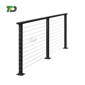 Df bảo trì thấp 316 kim loại cáp boong lan can Side mount bài viết 4x4 mạ kẽm vuông kim loại hàng rào bài viết chân đế - Product Image 2