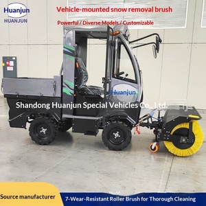 Grande balayeuse à neige pour dégivrage routier, brosse rotative pour déneigement, véhicule adaptable avec charrue hydraulique, balayeuse à neige aéroportée - Product Image 1