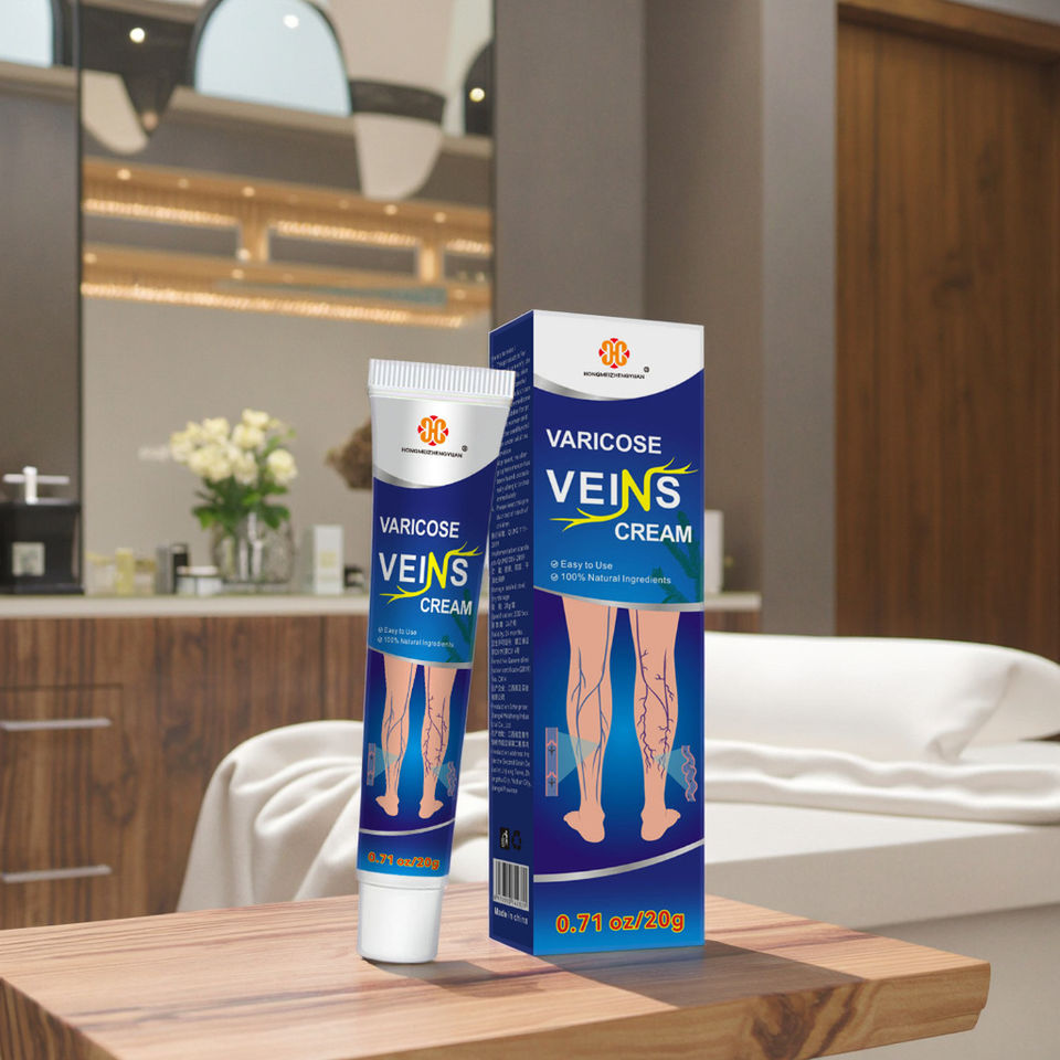 Hongmeizhengyuan 100% Original Natural Herbal Varicose Vein Ointment for Vasculitis Leg Pain Relief