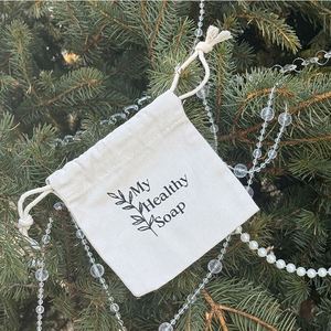 Wholesale Organic Cotton <b>Drawstring</b> Bags Custom Printed Logo Bag Minimalist Style Eco Muslin Cotton Jewelry Packaging <b>Pouch</b> - Product Image 2