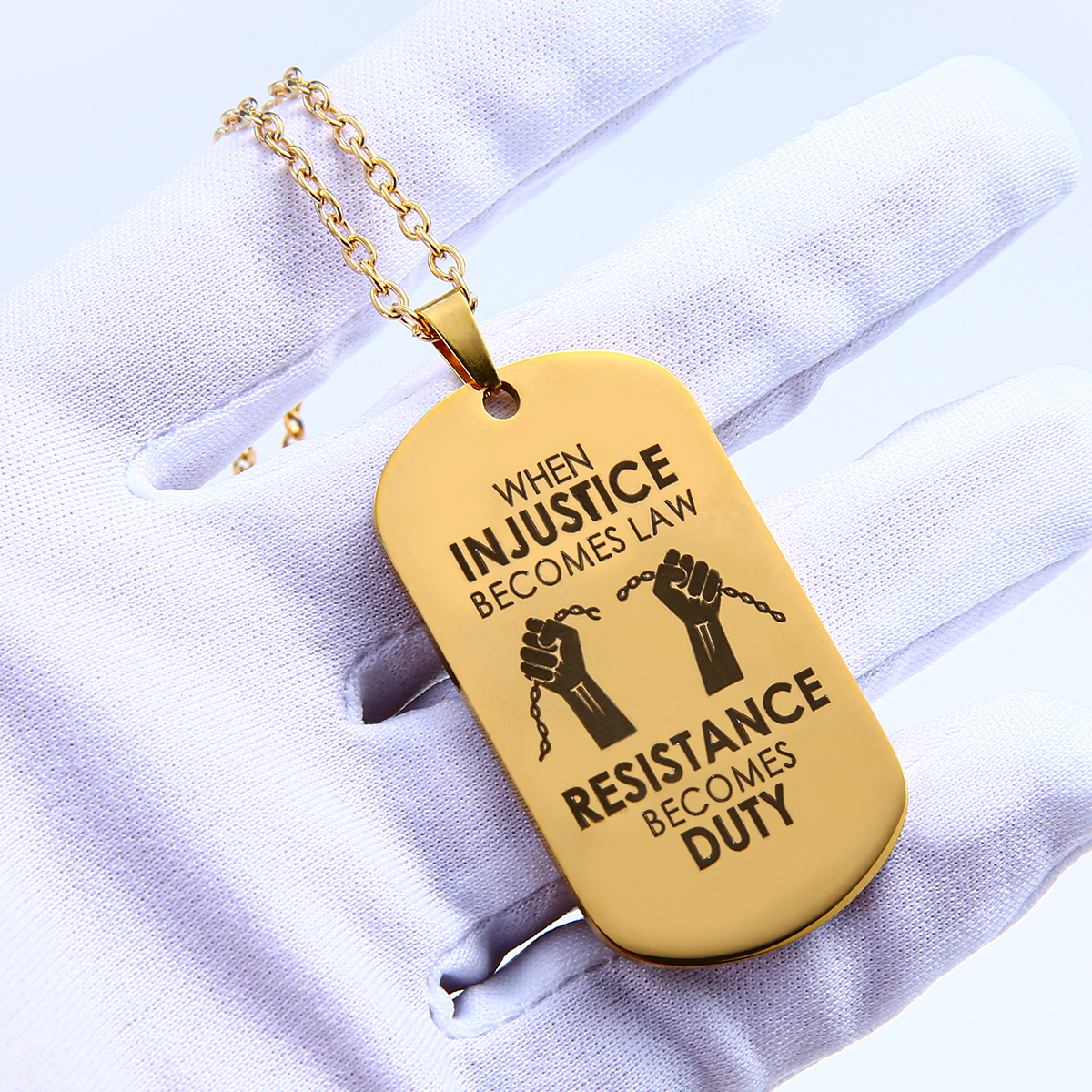 Placa de identificación para perro con impresión offset en plata
