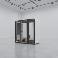 Cabine téléphonique de réunion mobile insonorisée moderne UNIBOOTH, module de bureau rapide à installer, aluminium de précision, bâtiment de bureau