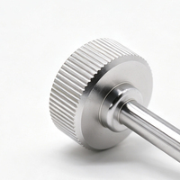 Tornillo de Ajuste Moleteado de Aleación de Aluminio Anodizado, Mecanizado por CNC, para Fijación de Equipos