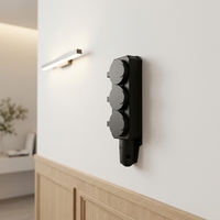 Prise Schuko universelle standard européenne 3 voies, IP54, étanche, matériau TPE, connecteur d'alimentation extérieur industriel, 16A