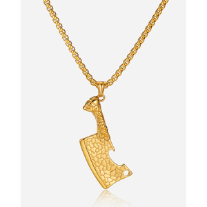 Collana personalizzata stile Punk retrò in acciaio inox <span class=keywords><strong>cucina</strong></span> Mini coltello ciondolo Hip-hop collana da uomo - Product Image 1