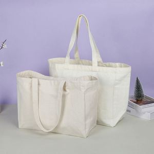 Wholesale Spot Blank Eco-friendly Personalized Plain <b>Tote</b> Bag Custom Logo Cotton <b>Canvas</b> Shopping Bag - Product Image 5
