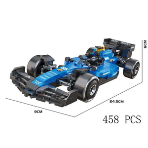 Set de Bloques de Construcción de Coche de Carreras F1 a Escala <span class=keywords><strong>1</strong></span>:18, 462 Piezas, Set de Modelos de Coches Deportivos, Juguete de Construcción STEM Coleccionable para Niños de 6+ Años - Product Image 2