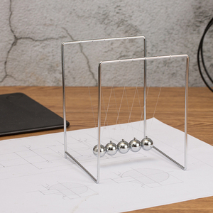 <span class=keywords><strong>Newton</strong></span>'s Culla in acciaio inox pendolo fisica giocattolo ufficio Stress sollievo da ufficio regalo Zen aziendale - Product Image 5