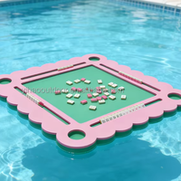 Table de jeu de Mahjong flottante avec dominos, personnalisable en couleur et taille, tapis de Mahjong pour piscine