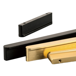 Cabinet Wardrobe Drawer Handle European Modern Simple Extended Invisible Black <strong>Gold</strong> <strong>Door</strong> Handle Living Room Durable - Product Image 1
