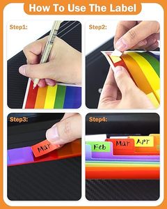 Mở rộng accordion tập tin thư mục phân loại tài liệu tùy chỉnh 13 túi nhựa A4 tập tin lưu trữ Organizer cho du lịch nhà sử dụng văn phòng - Product Image 5