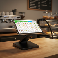 Terminal de point de vente tout-en-un, caisse enregistreuse, moniteur, système d'exploitation Windows/Android, garantie d'un an pour les supermarchés, les magasins de détail, efficace
