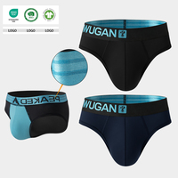 Boxers pour hommes personnalisés, en polyester et élasthanne durables, à rayures, avec ceinture à logo personnalisé
