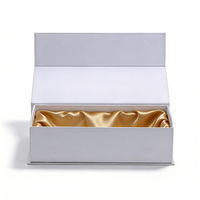 Boîtes d'emballage pour extensions de cheveux en perruque blanche mate haut de gamme, boîte cadeau en carton rigide, boîte pour vêtements de perruque, insert en satin