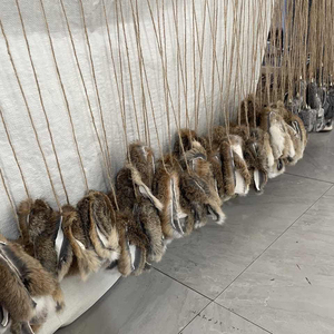 Katzen spielzeug Holzstäbchen Teaser Zauberstab Interaktives Feder spielzeug Natürlich Mit Kaninchen fell platte Schwanz Fasion HY Pet Toys Kaninchen ohr Gefärbt - Product Image 3