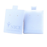 Cartes vierges blanches en pvc, emballage de boucles d'oreilles, vente en gros, livraison gratuite