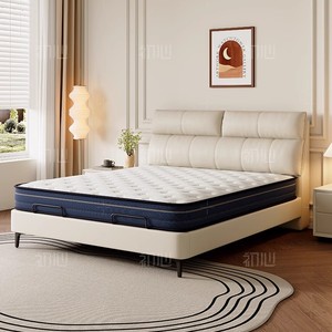 Dual Ergonomic Leather <b>Bed</b> Smart Functions Adjustable Modern Wireless Remote Control <b>Reclining</b> Portable Mattress Metal 601 Exten - Product Image 1