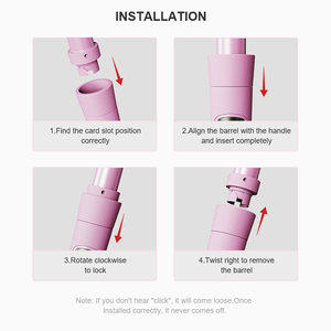 Multi Pink 4 en 1 Interchangeable Rotatif Lisseur de Cheveux Baguette et Brosse Thermique Set Peigne de <span class=keywords><strong>Fer</strong></span> à Friser Rond Chauffant - Product Image 5