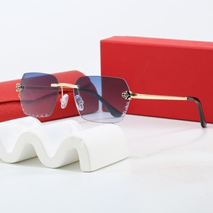 Occhiali da Sole Senza Montatura Quadrati Classici di Alta Qualità per Uomo e Donna, Design Personalizzato con Logo, Moda 2026 - Product Image 5