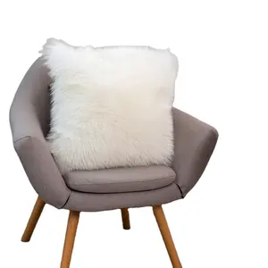 2021 Nordic Zachte 45*45 Vierkante Pluizige Faux Fur Kussenhoes En Sierkussen Cover Met Zip Voor Couch decoratieve