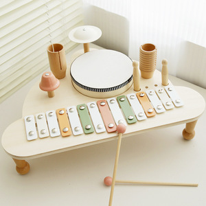 Montessori lấy cảm hứng từ gỗ đa chức năng trống giáo dục sớm Bộ gõ âm nhạc giác ngộ nhạc cụ đồ chơi cho trẻ em - Product Image 2