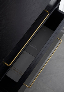 JAYA moderno e minimalista di lusso in ottone con manico in ottone Vintage oro lungo <span class=keywords><strong>per</strong></span> cassetto dell'armadio e porta dell'armadio - Product Image 6
