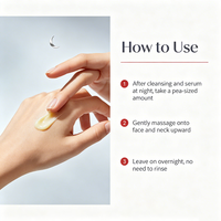 Crème de nuit pour le visage au collagène et à la niacinamide pour hydrater, nourrir, renforcer la barrière cutanée et obtenir une peau lisse, douce et éclatante OEN ODM