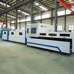 High Power 2kw/ 3kw 6kw Grote Schaal Metalen Plaat Ronde Vierkante Pijp Lasersnijder Cnc Buis Fiber Lasersnijmachine Te Koop