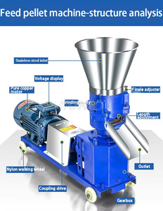 <span class=keywords><strong>Presse</strong></span> à granulés d'aliments à haute performance, <span class=keywords><strong>prix</strong></span> d'usine, performance stable, pour le traitement du son de riz et du son de blé - Product Image 2