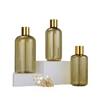 Bouteilles en plastique PET vides de 100 ml, rondes, avec bouchon à vis, pompe, pour savon liquide, shampoing, lotion, traitement de surface par sérigraphie
