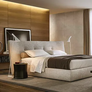 Schlafzimmer möbel Set Luxus King Size neuesten Design Bett klassischen Bett rahmen King und Queen Size Holz Massiv bett