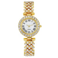 Coffret Cadeau Montre Femme Tendance, Parure Bijoux Bracelet Diamant Quartz pour Dames