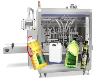 Máquina de llenado y etiquetado de botellas, totalmente automática, para aceite, miel, leche, café