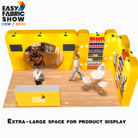Großhandel Modularer Ausstellungsstand Faltbarer Pop-up-Display-Stoffstand für Einfache Lagerung und Transport