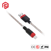 Connecteur de câble de données USB en cuivre durable de type DIN 10A, interface de charge stable, indice de protection IP67 pour remplacement de port de smartphone