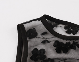 Abiti Estivi Personalizzati per Donne Stile Retrò <span class=keywords><strong>Anni</strong></span> '<span class=keywords><strong>50</strong></span> in Rete Ricamata Senza Maniche per Feste - Product Image 6