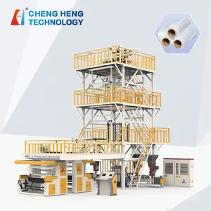 ABC Three Layer Co-extrusion Ce Certificated Big sized HDPE/LDPE Plastic Film Blowing Extruder Machine