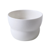 Ensemble élégant de tasses à café et assiettes à dessert en porcelaine blanche de style niche, en forme de gourde, pour le thé de l'après-midi